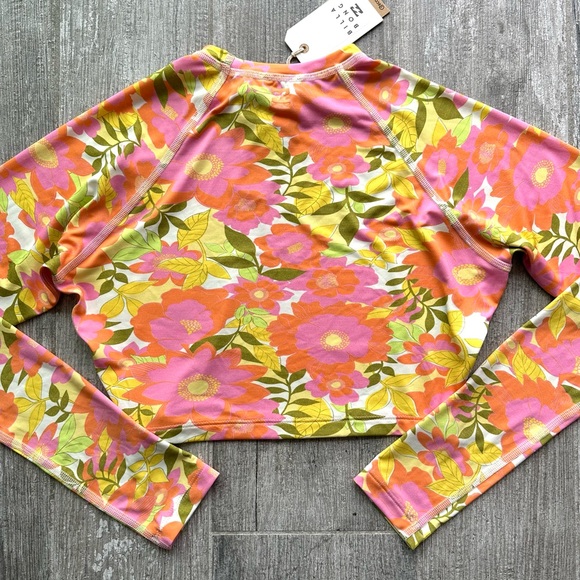 🔥🔥BILLABONG - UNRELEASED SUMMER FOLK CROP LS RASHGAURD🔥🔥 - Picture 6 of 6